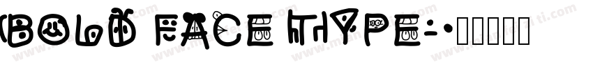 BOLD FACE TYPE字体转换